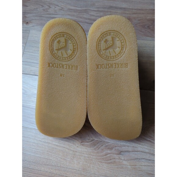 Birkenstock X Pitti Uomo Brown Leather Lace Up Boots Womens 7-7.5 EU 38 - Picture 10 of 12